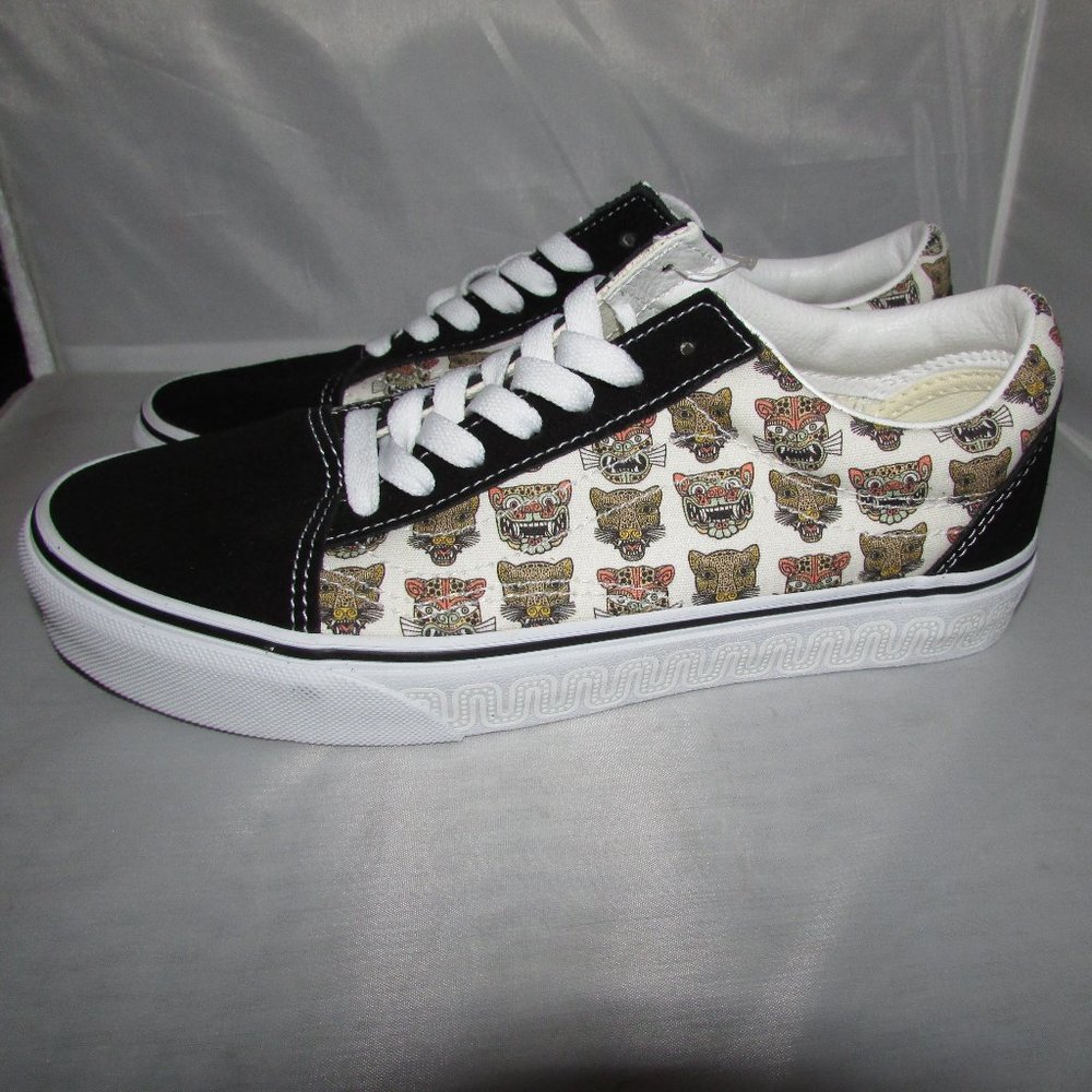 Van's Old Skool Jaguar Black Men's Sneaker Shoes Size 6 New W Tags Defect AS IS